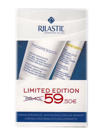 RILASTIL PROGRESSION IDRATANTE 50 ML + HD CONTORNO OCCHI 15 ML - Farmastop