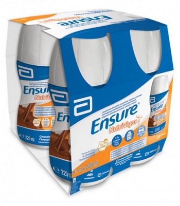 ENSURE NUTRIVIGOR CIOCCOLATO 4 BOTTIGLIE DA 220 ML - Farmastop