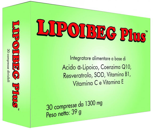 LIPOIBEG PLUS 30 COMPRESSE DA 1300 MG - Farmastop
