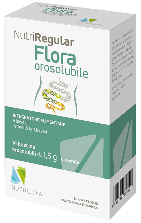 NUTRIREGULAR FLORA MOSAICO SALUTE 14 BUSTINE - Farmastop