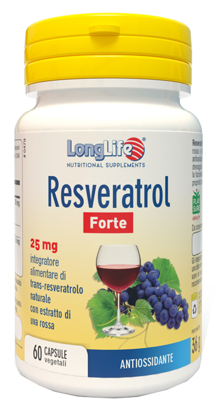 LONGLIFE RESVERATROL FORTE 60 CAPSULE - Farmastop