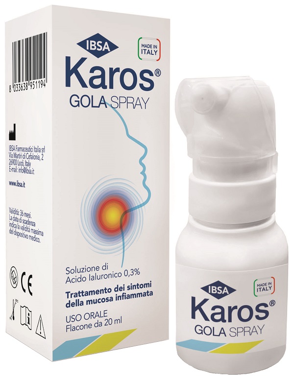 KAROS SPRAY ORALE 0,3% 20 ML - Farmastop