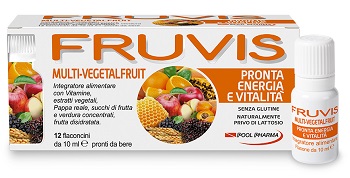 FRUVIS MULTI-VEGETALFRUIT PRONTA ENERGIA E VITALITA' 12 FLA CONCINI DA 10 ML - Farmastop