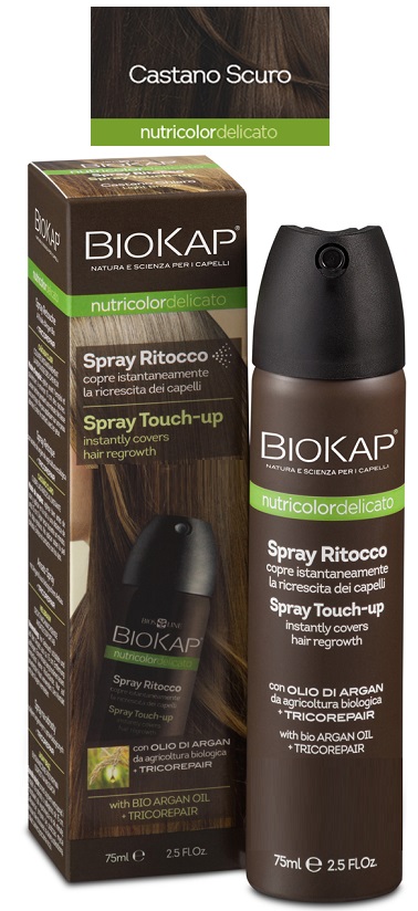 BIOS LINE BIOKAP NUTRIDEL SPRAY RITOCCO CASTANO SCURO 75 ML - Farmastop