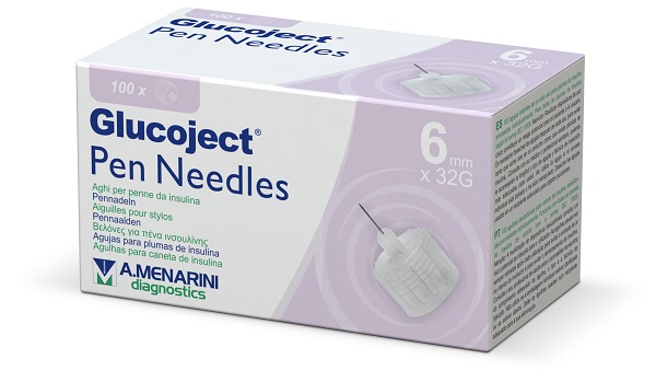 AGO PER PENNA DA INSULINA GLUCOJECT 6 MM GAUGE 32 100 PEZZI - Farmastop