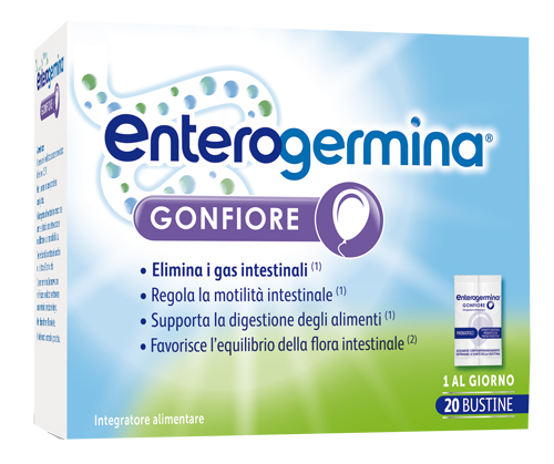 ENTEROGERMINA GONFIORE 20 BUSTINE BIPARTITE - Farmastop