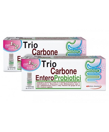 TRIOCARBONE ENTEROPROBIOTICI 7 FLACONCINI X 10 ML - Farmastop