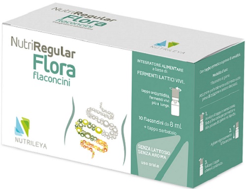 NUTRIREGULAR FLORA 10 FLACONCINI 8 ML - Farmastop