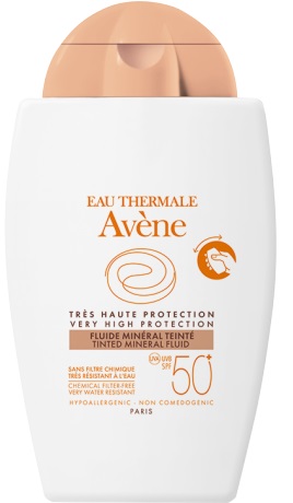 EAU THERMALE AVENE SOLARE FLUIDO MINERALE 50+ COLORATO 40 ML - Farmastop