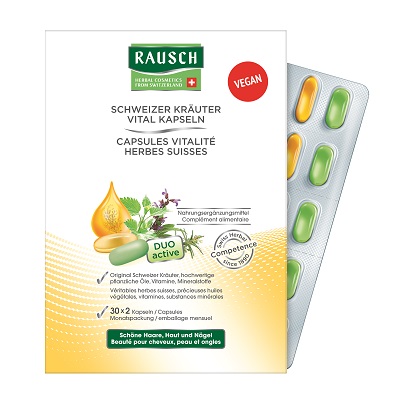 RAUSCH CAPSULE VITALITA' ALLE ERBE SVIZZERE 60 CAPSULE - Farmastop