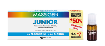 MASSIGEN JUNIOR 21 FLACONCINI DA 10 ML - Farmastop