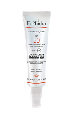 EUPHIDRA KALEIDO UV SYSTEM CREMA SOLARE VISO 50+ INVISIBLE - Farmastop