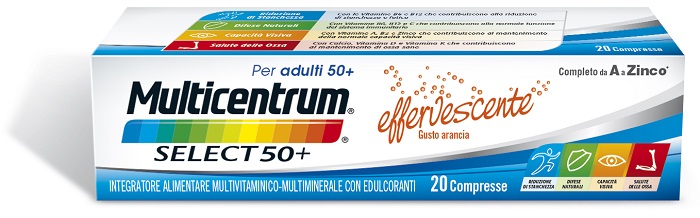 MULTICENTRUM SELECT EFFERVESCENTE 20 COMPRESSE - Farmastop