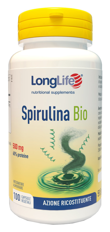 LONGLIFE SPIRULINA BIO 500 MG 100 CAPSULE VEGETALI - Farmastop