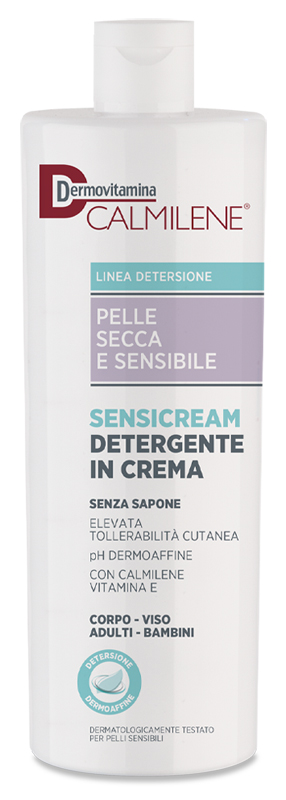 DERMOVITAMINA CALMILENE SENSICREAM DETERGENTE IN CREMA SENZA SAPONE PER PELLE SECCA E SENSIBILE 500 ML - Farmastop
