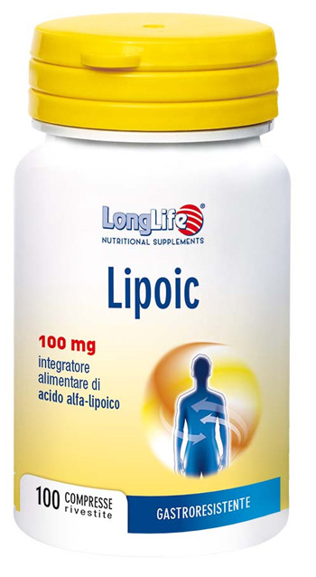 LONGLIFE LIPOIC 100 MG 100 CAPSULE - Farmastop