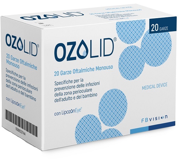 GARZA OZOLID OFTALMICA TNT CON OLIO OZONIZZATO IN FOSFOLIPIDI LIPOZONEYE 20 PEZZI - Farmastop