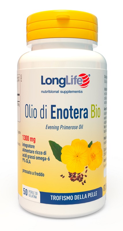LONGLIFE OLIO ENOTERA BIO 1300 MG 50 PERLE - Farmastop