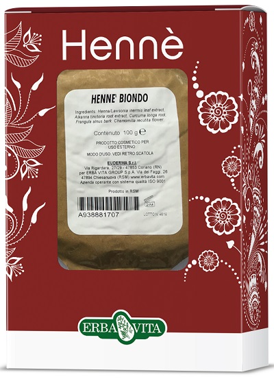 HENNE COLORANTE CAPELLI BIONDO 100 G - Farmastop