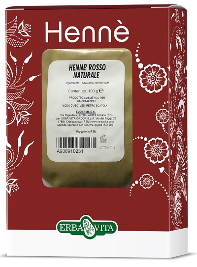 HENNE COLORANTE CAPELLI ROSSO NATURALE 100 G - Farmastop