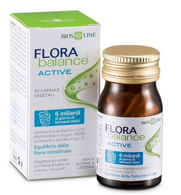 BIOSLINE FLORABALANCE ACTIVE 30 CAPSULE VEGETALI - Farmastop