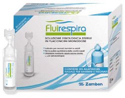 FLUIRESPIRA SOLUZIONE FISIOLOGICA STERILE 30 FLACONCINI MONODOSE DA 5ML - Farmastop