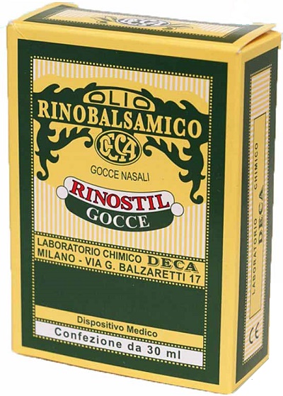 RINOSTIL GOCCE NASALI FLACONE 30ML OLIO RINOBALSAMICO PER LAPROTEZIONE DELLA MUCOSA NASALE E LA PULIZIA DELLE FOSSE NASALI - Farmastop