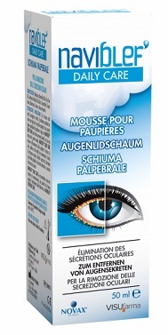 NAVIBLEF DAILY CARE SCHIUMA PER RIMOZIONE SECREZIONI OCULARI DA PALPEBRE E CIGLIA 50 ML - Farmastop