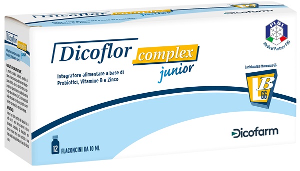 DICOFLOR COMPLEX JUNIOR 12 FLACONI DA 10 ML - Farmastop