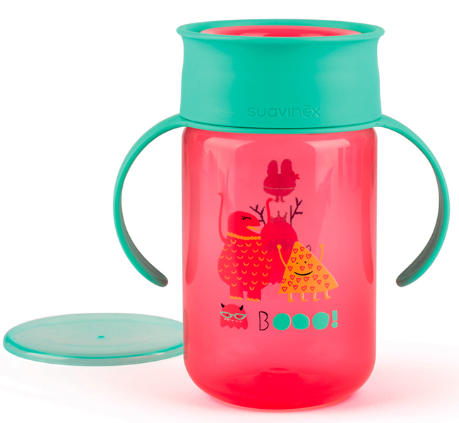 SUAVINEX BOOO TAZZA 360 GRADI ROSA - Farmastop