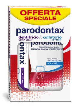 PARODONTAX SPECIAL PACK DENTIFRICIO ULTRA CLEAN + COLLUTORIO ICY MINT - Farmastop