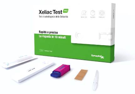 XELIAC TEST PRO DETERMINAZIONE ANTICORPI IGA E IGG ASSOCIATI ALLA MALATTIA CELIACA 1 PEZZO - Farmastop