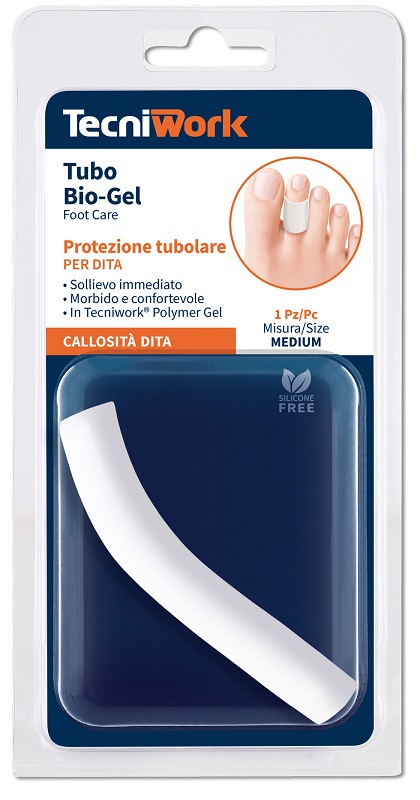 BIOGEL FASCETTA TUBOLARE GEL DITA PIEDI MEDIUM 1 PEZZO - Farmastop
