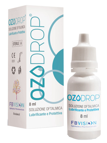 OZODROP LIPOZONEYE SOLUZIONE OFTALMICA BASE DI OLIO OZONIZZATO IN FOSFOLIPIDI 8 ML - Farmastop