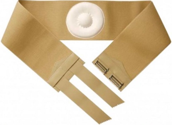 ORIONE 357 CINTO PER ERNIA OMBELICALE CON PELOTTA RIVESTITA IN PELLE BEIGE 12 - Farmastop