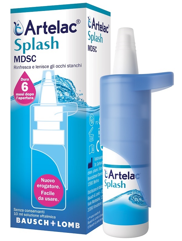 ARTELAC SPLASH MULTIDOSE GOCCE OCULARI FLACONE 10 ML - Farmastop