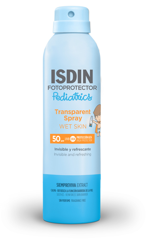 TRANSPARENT SPRAY WET SKIN PEDIATRICS SPF50 250 ML - Farmastop