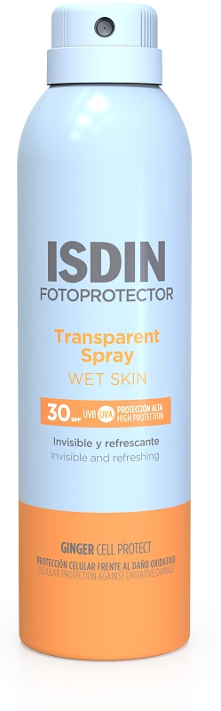 TRANSPARENT SPRAY WET SKIN SPF30 250 ML - Farmastop
