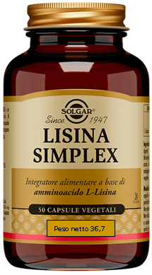 LISINA SIMPLEX 50 CAPSULE VEGETALI - Farmastop