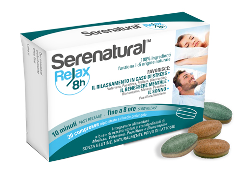 SERENATURAL RELAX 8H 20 COMPRESSE - Farmastop