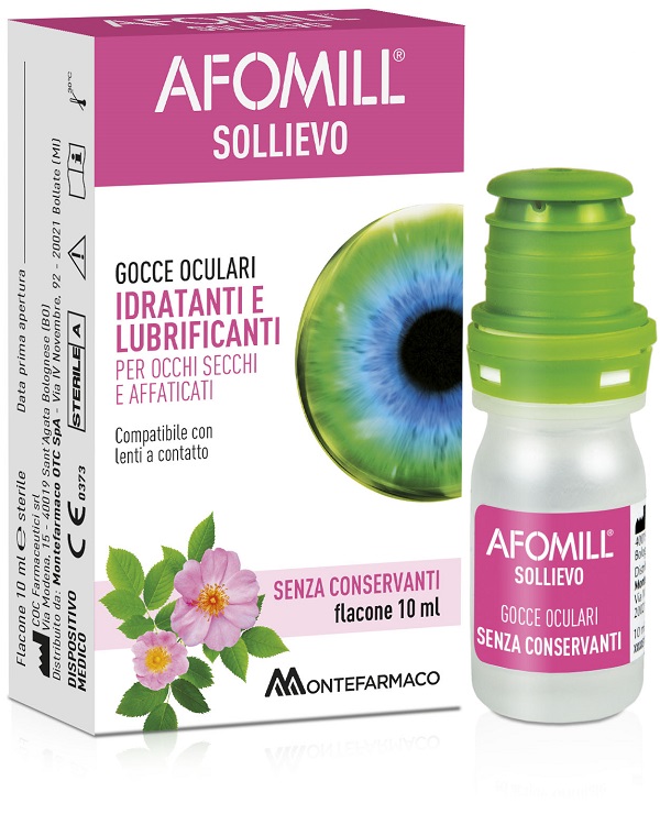 AFOMILL SOLLIEVO GOCCE OCULARI SOLLIEVO OCCHI 10 ML - Farmastop