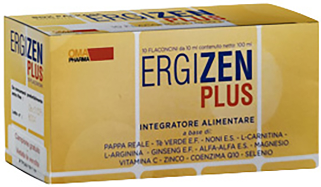 ERGIZEN PLUS INTEGRATORE ENERGIZZANTE 10 FLACONCINI DA 10 ML - Farmastop