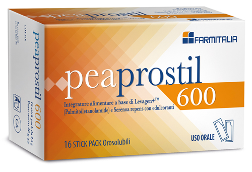 PEAPROSTIL 600 16 STICK PACK OROSOLUBILI - Farmastop