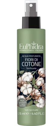 EUPHIDRA ACQUA PROFUMATA COTONE IN FLACONE CON ETICHETTA POMPA SPRAY - Farmastop