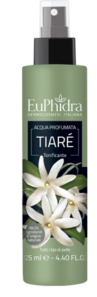 EUPHIDRA ACQUA PROFUMATA TIARE' IN FLACONE CON ETICHETTA POMPA SPRAY - Farmastop