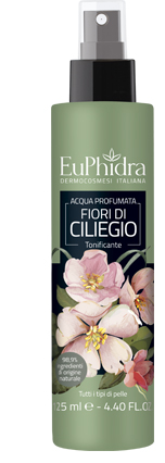 EUPHIDRA ACQUA PROFUMATA CILIEGIO IN FLACONE CON ETICHETTA POMPA SPRAY - Farmastop