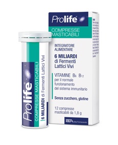 PROLIFE COMPRESSE MASTICABILI INTEGRATORE ALIMENTARE IN TUBETTO CON ASTUCCIO - Farmastop