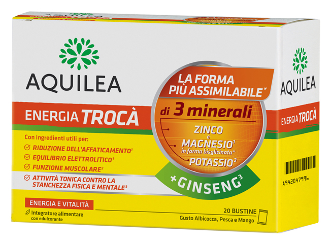AQUILEA ENERGIA TROCA'+GINSENG 20 BUSTINE - Farmastop