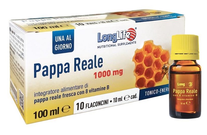LONGLIFE PAPPA REALE + VITAMINA B 10 FLACONCINI - Farmastop
