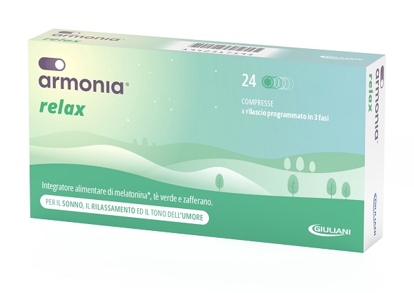 ARMONIA RELAX 1 MG A BASE DI MELATONINA 24 COMPRESSE - Farmastop